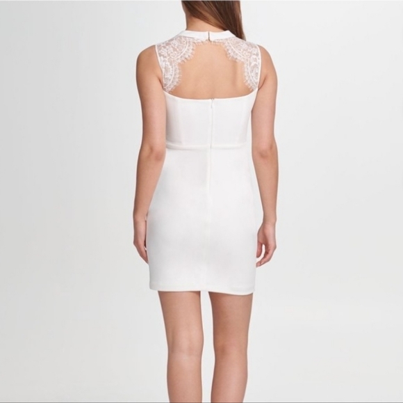 GUESS white Bodycon dress 12 NWT - Picture 2 of 8